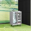 vidaXL Armadio per Golf con ruota Grigio Sonoma 65 x 45 x 98 cm