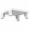 vidaXL Faretto da soffitto Bianco 26,5 x 26 x 11,5 cm Metallo