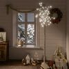 vidaXL Albero Natale 200 LED 2,2m Salice Bianco Freddo Interno Esterno