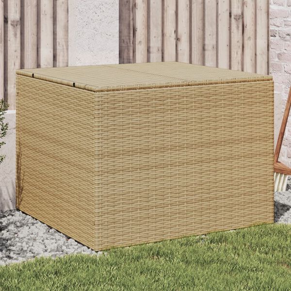vidaXL Contenitore da Giardino Beige Misto 291L in Polyrattan