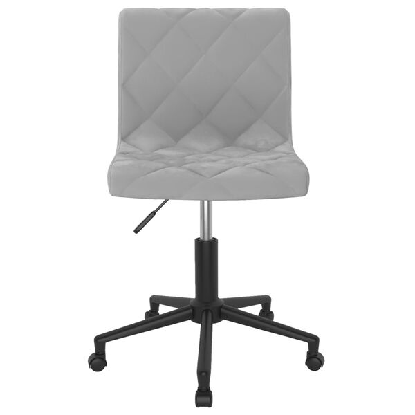 vidaXL Sedie da Pranzo Girevoli 2 pz Grigio Chiaro in Velluto