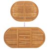 vidaXL Set da Pranzo per Giardino 5 pcs Marrone Legno di teak solido