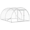 vidaXL Pollaio Argento 200 x 150 x 100 cm Acciaio zincato