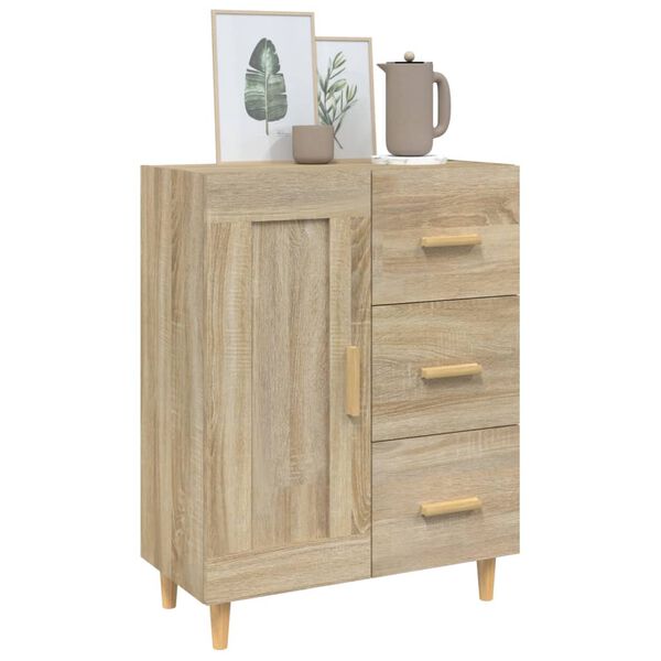 vidaXL Credenza Rovere Sonoma 69,5x34x90 cm in Legno Multistrato