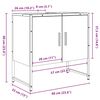vidaXL Mobile Lavabo Bagno Legno Antico 60x33x60 cm Legno Multistrato
