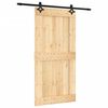 vidaXL Porta Scorrevole con Set Hardware 100x210cm Legno Massello Pino