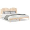 vidaXL Giroletto Extra Lungo senza Materasso 180x220 cm Legno Massello