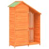 vidaXL Rimessa da Giardino Marrone 120x53,5x170 cm Legno Massello Pino