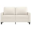 vidaXL Divano a 2 Posti Crema 120 cm in Similpelle