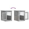 vidaXL Gabbia Cani Arredamento Grigio Cemento 45x62x59cm Multistrato