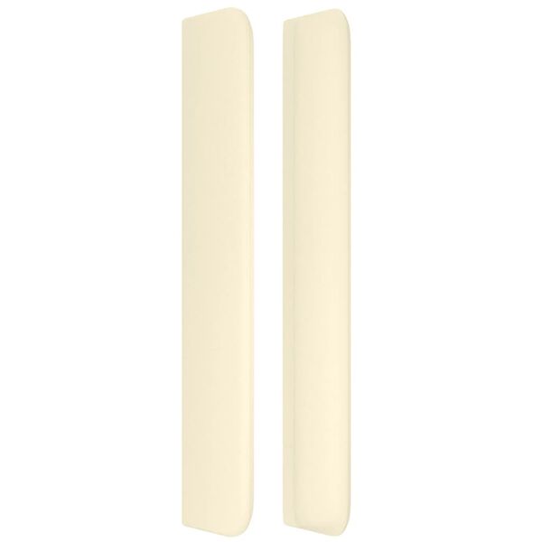 vidaXL Testiera ad Orecchio Crema 83x16x118/128 cm in Similpelle