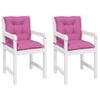 vidaXL Cuscini per Sedia da Giardino 2 pz Rosa 100x50x7 cm in Tessuto