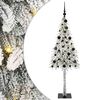 vidaXL Albero di Natale con 150 LED Bianco 150 cm PE e Acciaio