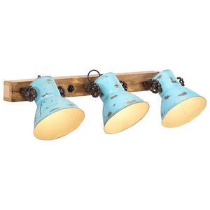 vidaXL Lampada a Parete 25 W Blu Anticato 65x25 cm E27