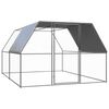 vidaXL Pollaio per Esterni 3x4x2 m in Acciaio Zincato