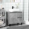 vidaXL Armadietto da Bagno Grigio Cemento 65x33x60cm in Truciolato