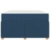 vidaXL Struttura del letto con materasso Blu 120 x 200 cm Tessuto