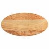 vidaXL Piano Tavolo Marrone Chiaro 80x40x4 cm in Rovere Massello Ovale