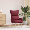vidaXL poltrona Rosso Vino 69 x 74 x 93 cm Tessuto