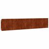 vidaXL Bordure per Prato 10 pz 20x103 cm Flessibili in Acciaio Corten