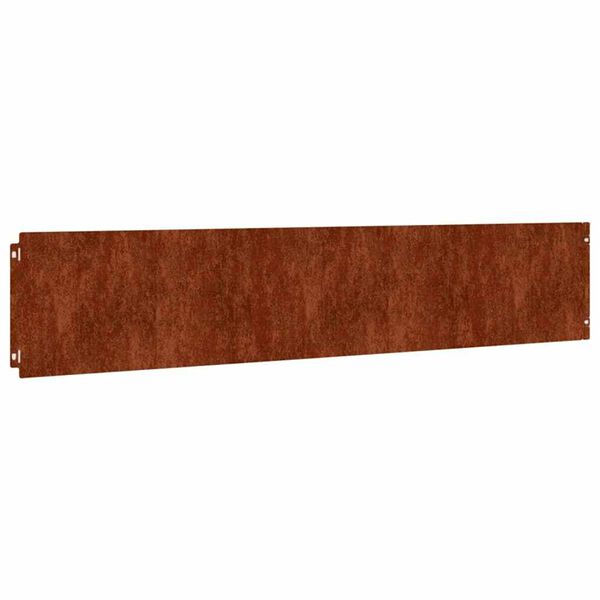 vidaXL Bordure per Prato 10 pz 20x103 cm Flessibili in Acciaio Corten