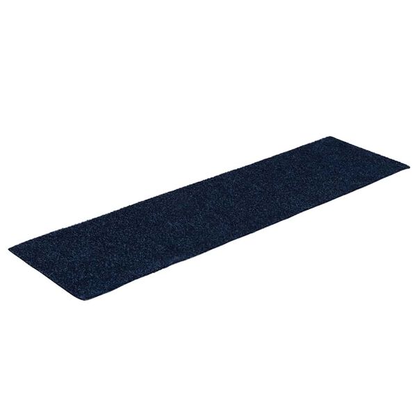 vidaXL Tappetini per scale autoadesivi 15 pz 76x20 cm blu navy rettangolari