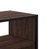 vidaXL Mobile TV Rovere Marrone 80x31x39,5cm Legno Multistrato Metallo