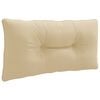 vidaXL Cuscino per schienale PUTTEN 100% Poliestere Beige