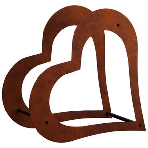vidaXL Portalegna 41 x 40 x 20 cm Acciaio Corten Ruggine