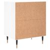 vidaXL Comodini 2 pz Bianco Lucido 40x30x50 cm in Legno Multistrato
