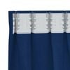 vidaXL Tende Blackout con Anelli 2 pcs Blu Scuro 140 x 140 cm