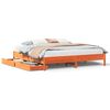 vidaXL Letto senza Materasso Marrone Cera 200x200 cm in Legno di Pino