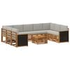 vidaXL Set divani Legno di Acacia Massello