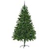 vidaXL Albero di Natale con 300 LED con supporto Verde 210 cm PE
