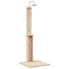 vidaXL Doccia da esterno 206 cm Legno massello di pino e acciaio inox