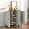 vidaXL Credenza Grigio Cemento 90x34x80 cm in Legno Multistrato