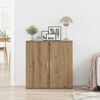 vidaXL Credenza Rovere artigianale 79 x 38 x 80 cm Legno multistrato