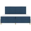 vidaXL Letto a Sorgente LED con materasso Blu 200 x 200 cm Tessuto