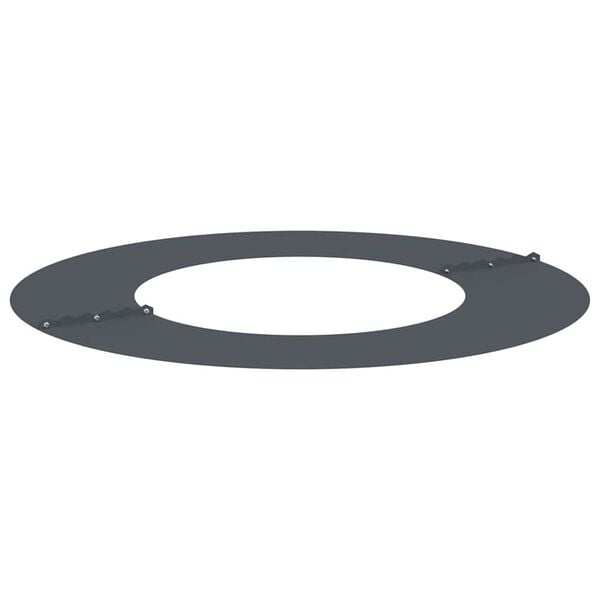 vidaXL adatto per Anello d'Albero Piatto Antracite &Oslash;40 / 70 cm Acciaio