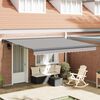 vidaXL Tenda da Sole Grigio chiaro 400 &times; 300 cm Poliestere e Alluminio