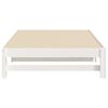 vidaXL Dormeuse Estraibile Bianca 2x(90x200) cm Legno Massello di Pino