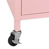 vidaXL Armadietto Rosa 60x35x56 cm in Acciaio