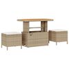 vidaXL Set Divano da Giardino 9 pcs Beige polyrattan