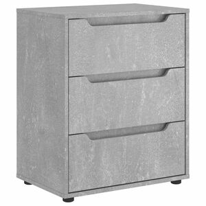 vidaXL Credenza VISNES Grigio Cemento 60x40x73 cm in Legno Multistrato