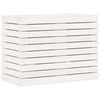 vidaXL Cesto per Bucato Bianco 88,5x44x66 cm Legno Massello Pino