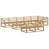 vidaXL Set di divani da esterno 9 pz Bianco Legno di Acacia Massello