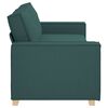 vidaXL Divano Verde Scuro 220 x 78 x 84 cm Tessuto