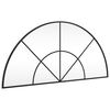 vidaXL Specchio da Parete Nero 100x50 cm Arco in Ferro