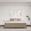 vidaXL Struttura del letto Cappuccino 200 x 200 cm Tessuto