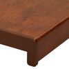 vidaXL Soglia della Finestra Legno Marrone 100 x 35 x 4,5 cm PVC
